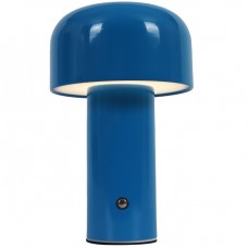 Επαναφορτιζόμενο Πορτατίφ LED 3W Θερμό Φως Dimmable Μεταλλικό Μπλε 3036